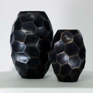 Black Colored Glass Vase