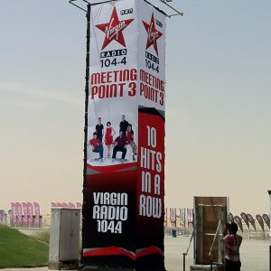Justin Beiber show banner Dubai