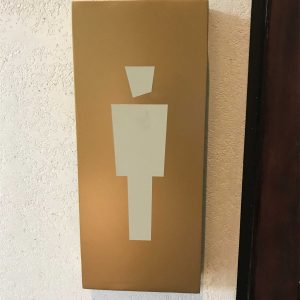 Toilet signage